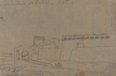 Sea Shore at Portici, September 7 by John Robert Cozens